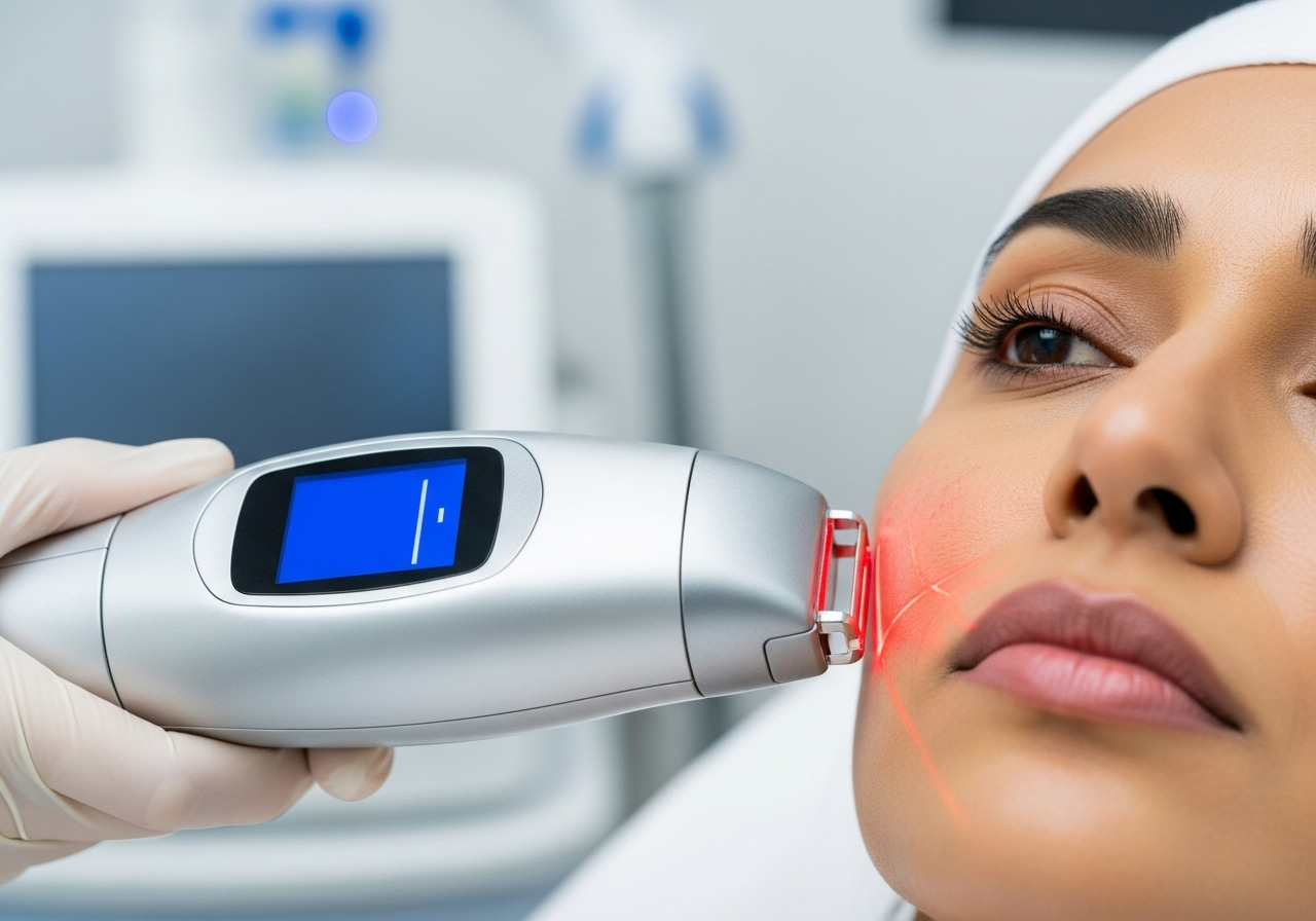 Fractional laser resurfacing treatment for wrinkles on Indian patient